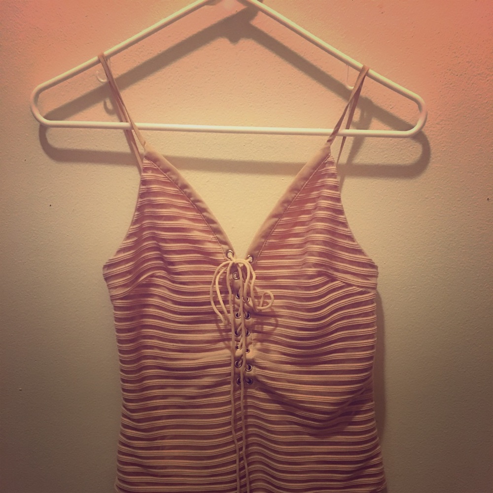 Pink/nude bodysuit